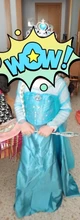 Girls Costume Dresses Long-Sleeve Cosplay Party Halloween Children Princess