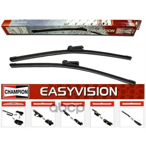 Стеклоочиститель Easyvision Multiclip Flat Blade 480 Mm Упаковка Блистер, 1 Шт. Champion арт. EF48/B01