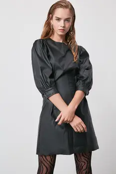 

Trendyol Faux Leather Dress TWOAW21EL0329
