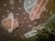 Projector-Night-Light Led-Lamp Bt-Speaker Chargeable-Universe Rotate Starry Sky Baby Gift