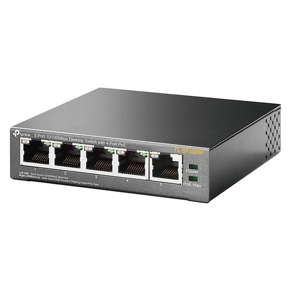 Настольный коммутатор TP-Link TL-SF1005P PoE LAN 10/100 металлический