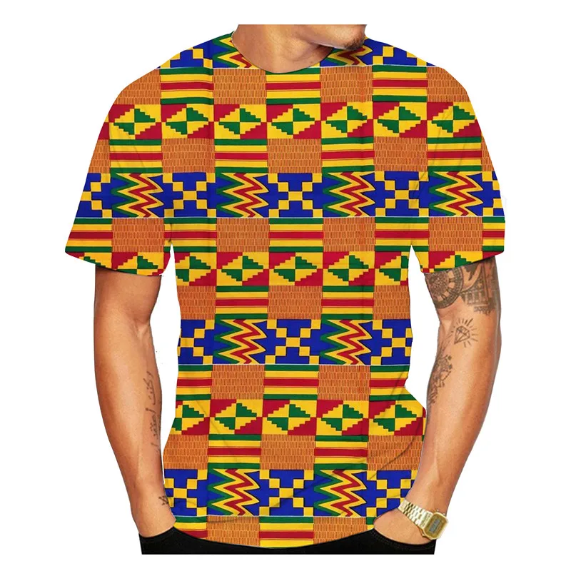 cool shirts for men Summer 3D African Print Men's/Women's T-Shirt Casual O Neck Short Sleeve Tee Top Vintage Style Dashiki Couple Streetwear Clothes men t shirts