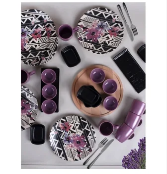 

Lilac Breakfast Set 27 Pieces For 6 People