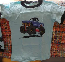 Los niños Pijamas de verano establece excavadora niños Pijama estampado Rooter Pijamas niños Pijamas Infantil de Infantis para 2-8Yrs