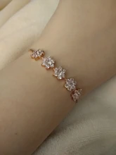 Bridal-Bracelets Slide-Wedding Crystal Adjustable Cubic-Zirconia Brand Baiduqiandu Collections