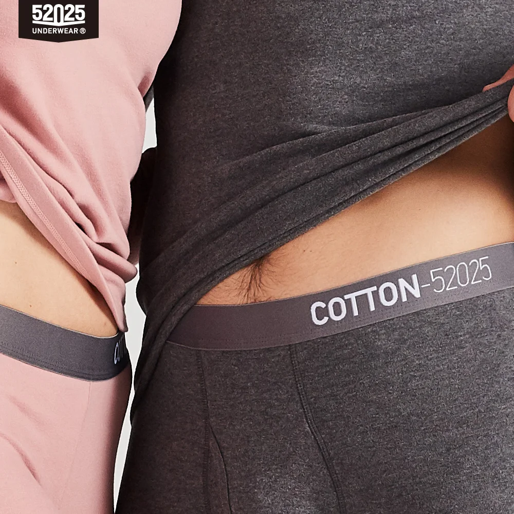 52025 Men Thermal Underwear Women Thermal Underwear Light Warm Cotton Fleece-lined Nano Velvet Soft Comfortable Long Johns