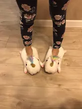 Zapatillas de casa de unicornio para mujer, zapatos blancos adorables, pantuflas de animales, unicornio, 2021