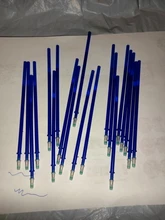 Varillas de recarga de bolígrafo borrable, 0,5mm, núcleo reemplazable, tinta azul y negra, herramientas de escritura, papelería, 20 Uds.