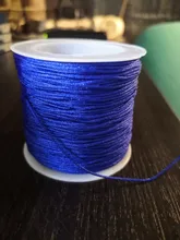 50 metros 0,8mm Cordón de Nylon hilo nudo chino Macrame cable pulsera trenzada cuerda manualidades con abalorios joyería de DIY cable del hilo de rosca