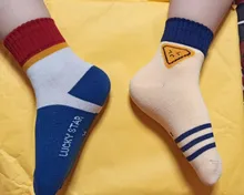 Calcetines de algodón para niños de 1 a 12 años, lote de 5 pares, transpirables, para Otoño e Invierno