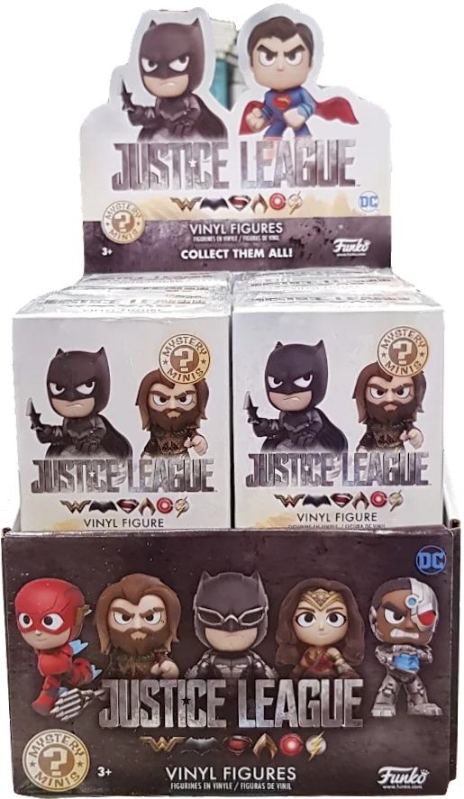 Expositor Completo Precintado con 12 Figuras aleatorias Funko POP Mistery  Mini DC La Liga de la Justicia - AliExpress