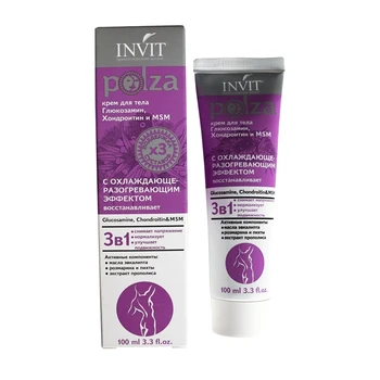 

Cream for joints with glucose, chondroitin and MSM