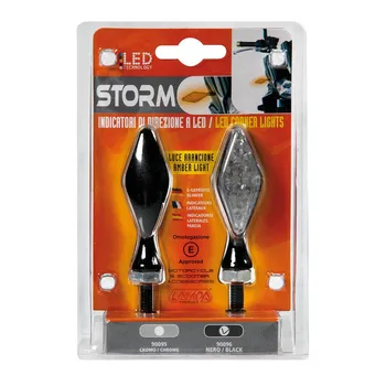 

Flashing LED black model STORM 12V approvals E