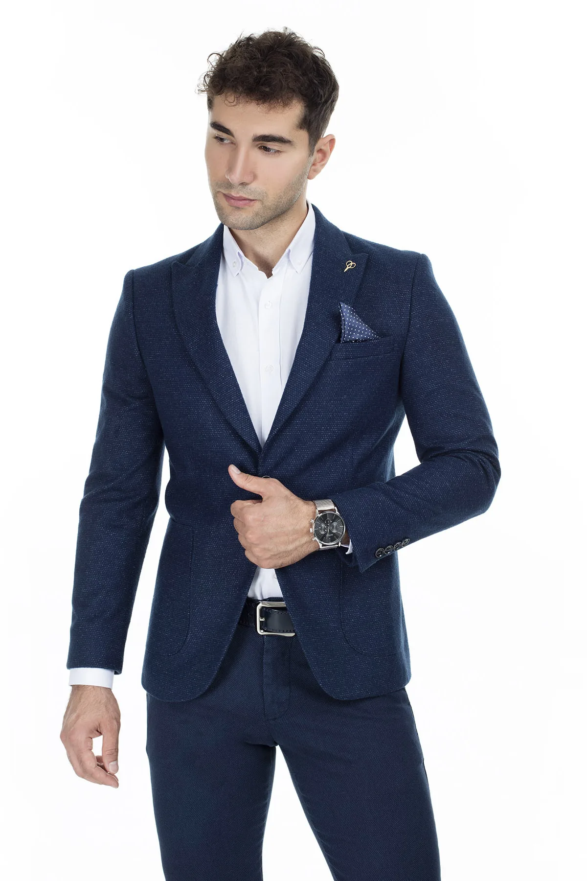 Buratti 6 Drop двойные разрезы Классический воротник куртка мужская куртка CASETTI3741