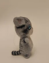 Juguetes bonitos e interesantes hechos a mano DIY kits de fieltro de lana de gatos muñeca de felpa sin terminar poking música juguete para regalo producto no terminado