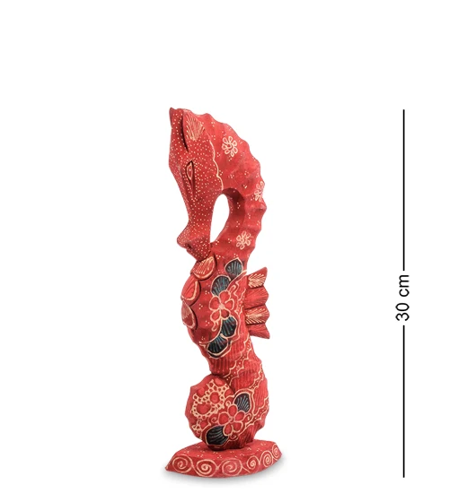 10-017-01 figurine &quotSea Horse&quot (batik Java Island) small 30 cm | Дом и сад