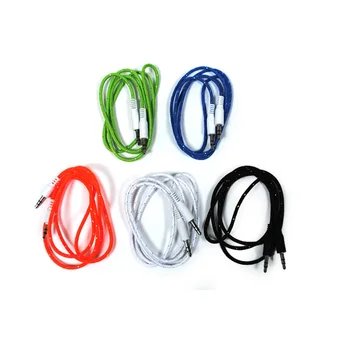 

Cable Audio aux iron selection at-02 canvas round thin 1 m.