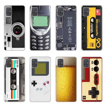 

Vintage Tape Camera Gameboy Phone Case For Coque Samsung Galaxy S20 Plus Ultra A10 A20 A30 A40 A50 A70 A51 A71 Soft TPU Cover