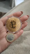 Moneda dorada plateada de Bitcoin, coleccionable, regalo de colección de arte, Metal conmemorativo físico, imitación antigua