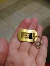 Dog-Id-Tag Address Pet-Name Free-Engraved Military Stainless-Steel Custom Personalized