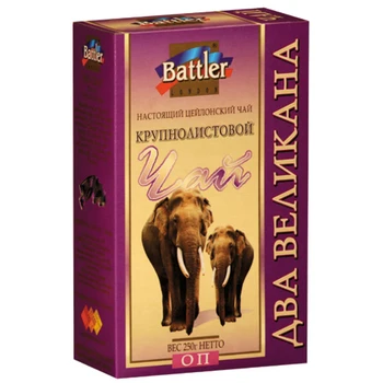 

Tea Battler "two giants", Black Leaf op with bergamot, 250 gr