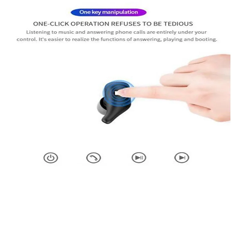 A2 TWS Bluetooth наушники беспроводные наушники мини стерео музыкальные Гарнитуры Hands-free с микрофоном зарядки