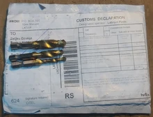 Taladro titanio plateado caña hexagonal HSS rosca de tornillo broca métrica taladro Bits máquina para tornillos compuesto M3 M4 M5 M6 M8 M10 herramientas de mano