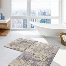 Коврики для ванной нескользящие Противоскользящие коврики противоскользящие Karinna Flosl хлопок Lil 2'Li набор 60X100 cm-50X60 см