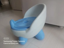 Orinal portátil para bebé, asiento de inodoro, tazón, olla bonita, sartén de entrenamiento de plástico para niño y niña, inodoro con respaldo cómodo