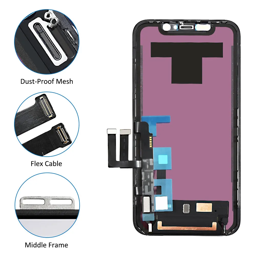 Ori For iPhone X XS XR XS Max 11 Pro XDR OLED OEM Liquid Retina IPS LCD Display Touch Screen Digitizer Assembly Replacement