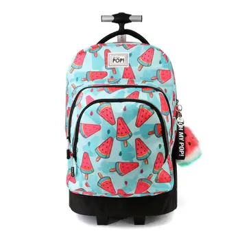 

OHMYPOP Trolley three compartments, one them QUILTED for electronic gadgets. Multi inner pockets