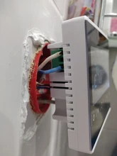 Controlador de temperatura con pantalla táctil, termorregulador, luz trasera negra, termostato de pared eléctrico, WiFi, 110V, 120V, 230V