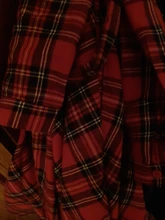 Shirt Dress Button Scottish Long-Sleeve Capucines Plaid Vintage Vestido Women Autumn