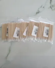 Desechables hisopo de algodón sin pelusa Micro cepillos madera bastoncillos de algodón muestras oído limpio palo pegamento para extensión de pestañas quitar herramientas