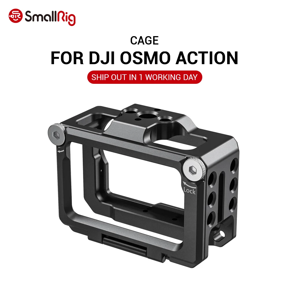 SmallRig Vlogging Cage для DJI Osmo функция действия с 1/4 & 3/8 Arri установочные отверстия