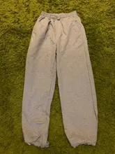 Wide Leg-Trousers Tracksuit-Pants Joggers Grey Women Clothing Y2k High-Waist Korean Fashion