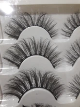 Pestañas postizas de visón falso 3D, 5/8 pares, naturales, esponjosas, voluminosas y espectaculares, extensión de pestañas hecha a mano, sin crueldad