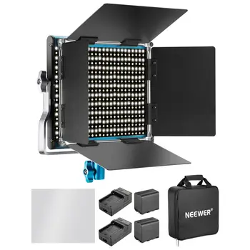 

Neewer Dimmable Bi-color LED Video Light with Battery and Charger Lighting Kit for Camera Photo Studio YouTube Video Shooting