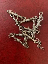 Gargantilla con alambre de púas estilo gótico Punk para mujer, gargantilla de alambre de hierro, Hip-hop, cadena de espinas, regalos