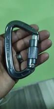Hammock Carabiner Rappelling Twist-Locking Heavy-Duty Outdoor Climbing D-Shape-Buckle
