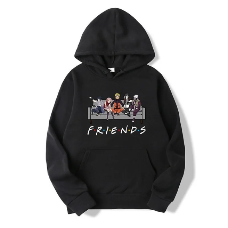 New Unisex Fashion Japanese Anime Uzumaki Naruto Friends Letter Printed Hoodies Cozy Tops Pullovers New Unisex Fashion Japanese Anime Uzumaki Naruto Friends Letter Printed Hoodies Cozy Tops Pullovers
