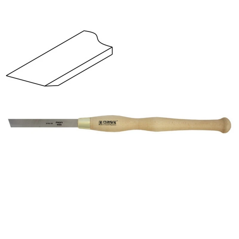 HSS Line Profi turning tool chamfered right, NAREX versatile tool for turning internal and external surfaces