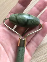 Rodillo de piedra de Jade Natural para masaje Facial, masajeador de gua sha, rascador, herramientas adelgazantes de belleza, relajación de la piel