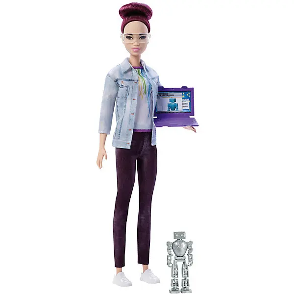 Кукла Barbie "Робототехник" Барби с окрашенными волосами