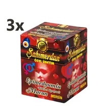 3 упаковки Sahimerdan-Sahmerdan Epimedium пасты роговой козы сорняки, женьшень травяной афродизиак 240 г