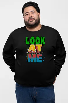 

Angemiel Wear Look At Me Black Men 'S Sweatshirt