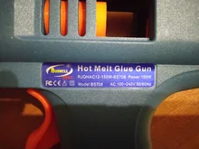 Pistola de pegamento de fusión en caliente de 150W, con Control de temperatura para el hogar, manualidades, fabricación Industrial, uso de barras de pegamento de 11mm, boquilla de cobre puro