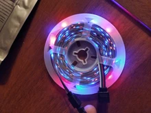 Strip-Light Tv-Background-Lighting Key-Control Desk-Screen Usb-Cable Flexible-Lamp LED