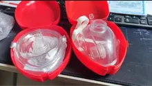 Mascarilla de rescate RCP de bolsillo, máscara de primeros auxilios con válvula de una vía, aprobado por la FDA, 1 unidad
