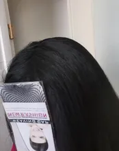 Yaki-Peluca de cabello sintético para mujer, cabellera artificial larga y Lisa, color rojo y marrón, fibra resistente al calor